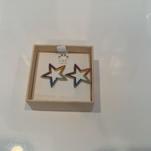 COPY - C&C California Jewelry | C&C California Rainbow Crystal Star Earrings